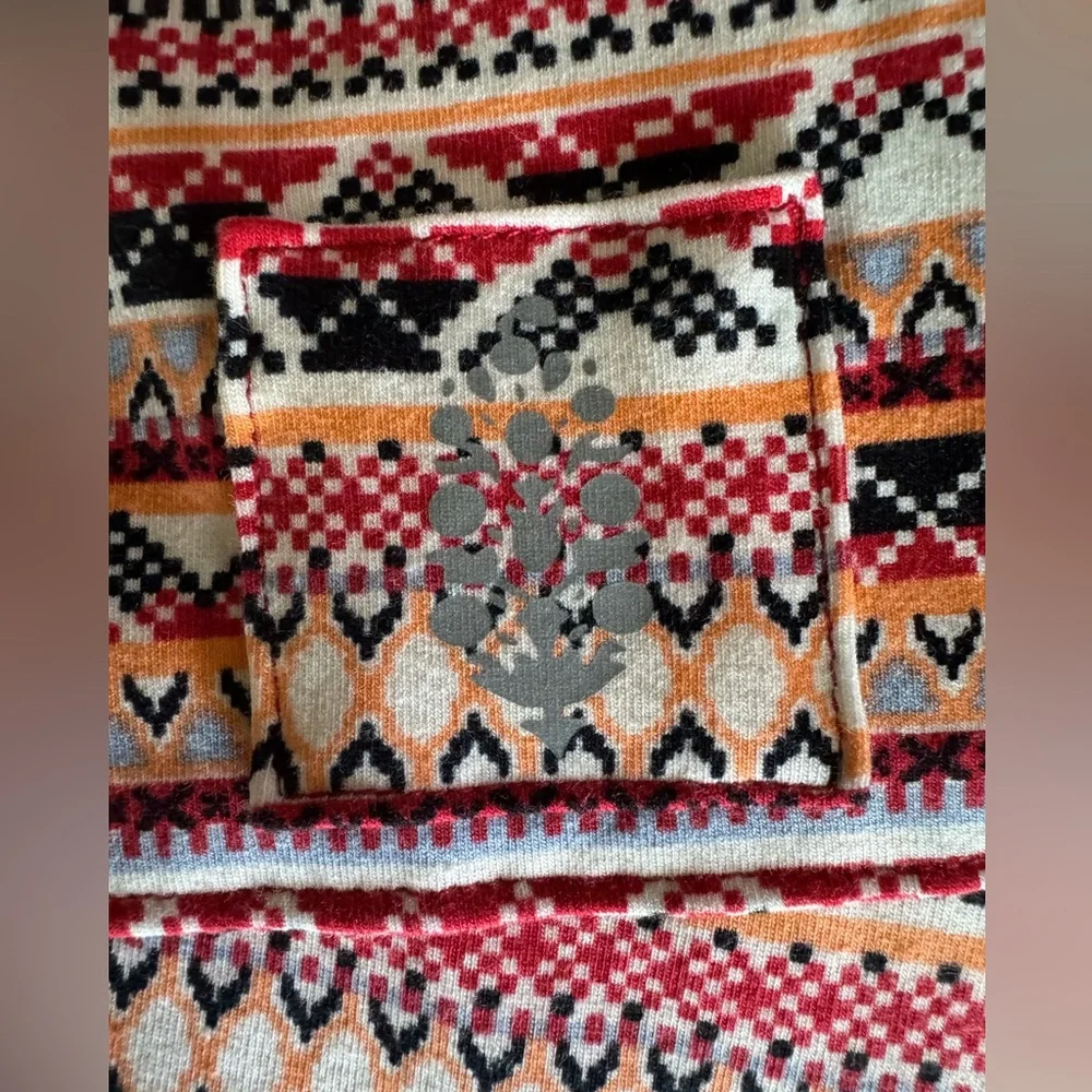 Free People Hot Shot Printed Hooded Layer P2P 26.5” $70 Retail NWOT - Picture 8 of 9